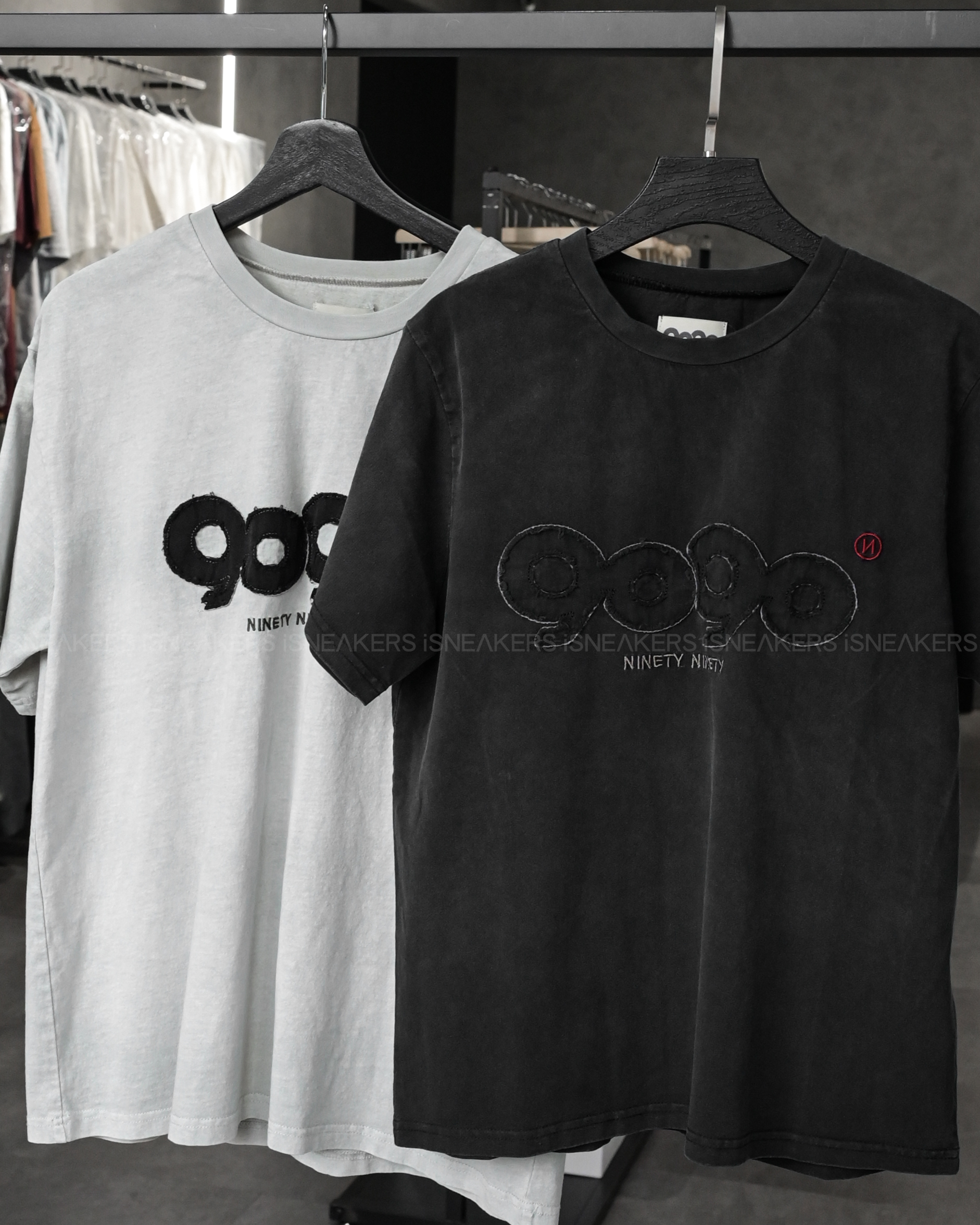 iSNEAKERS｜9090 OG Logo 復古水洗短T 兩色