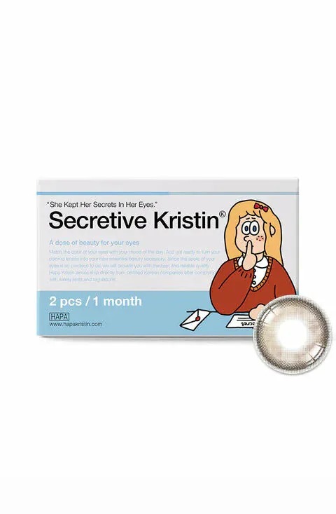Hapa Kristin Secretive Kristin 1 Month Beige｜月拋彩妝隱形眼鏡｜每盒2片
