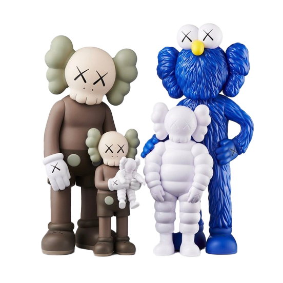KAWS - Family Figures (Brown Blue White)