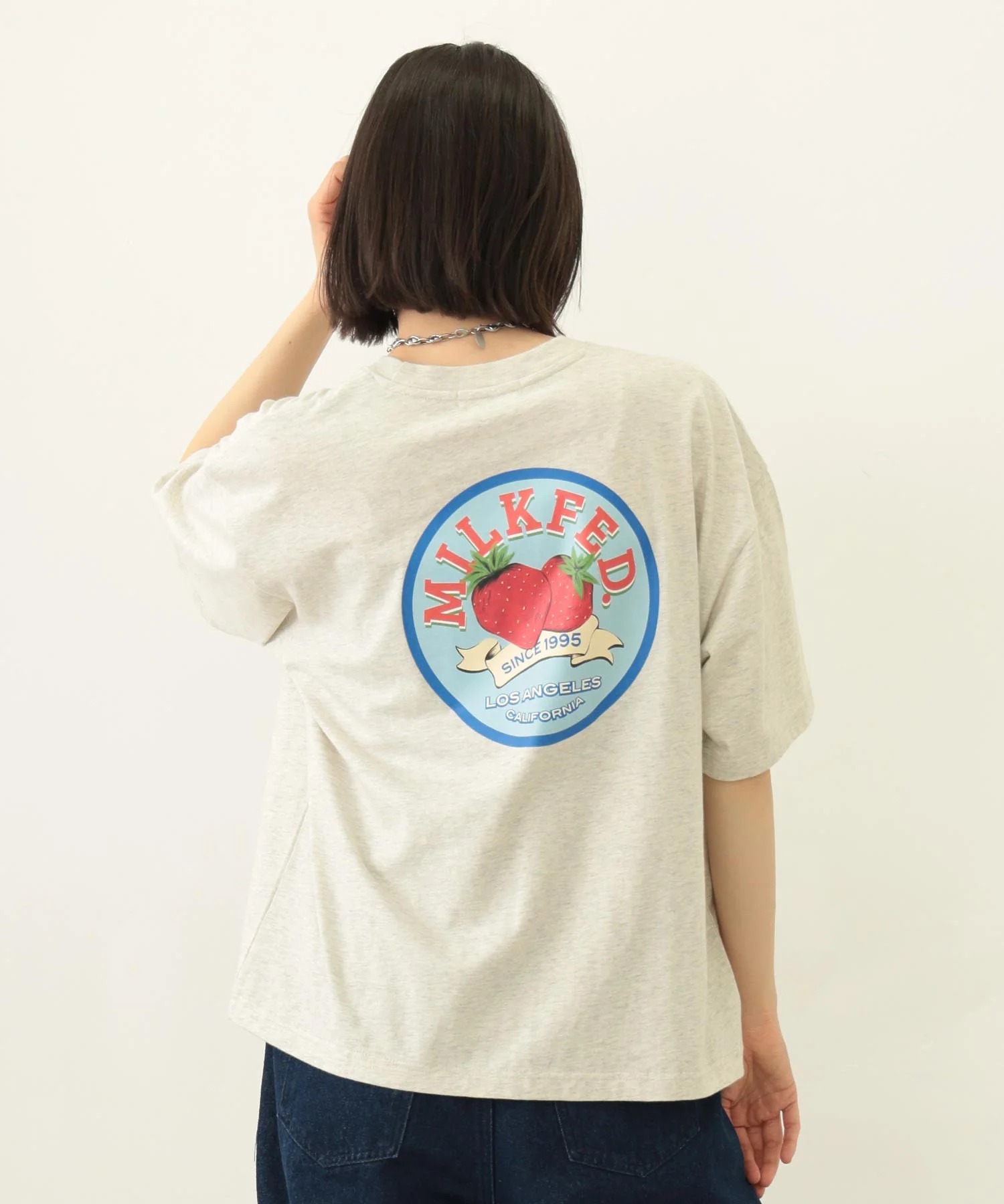 Milkfed CIRCLE STRAWBERRY LOGO S/S TEE