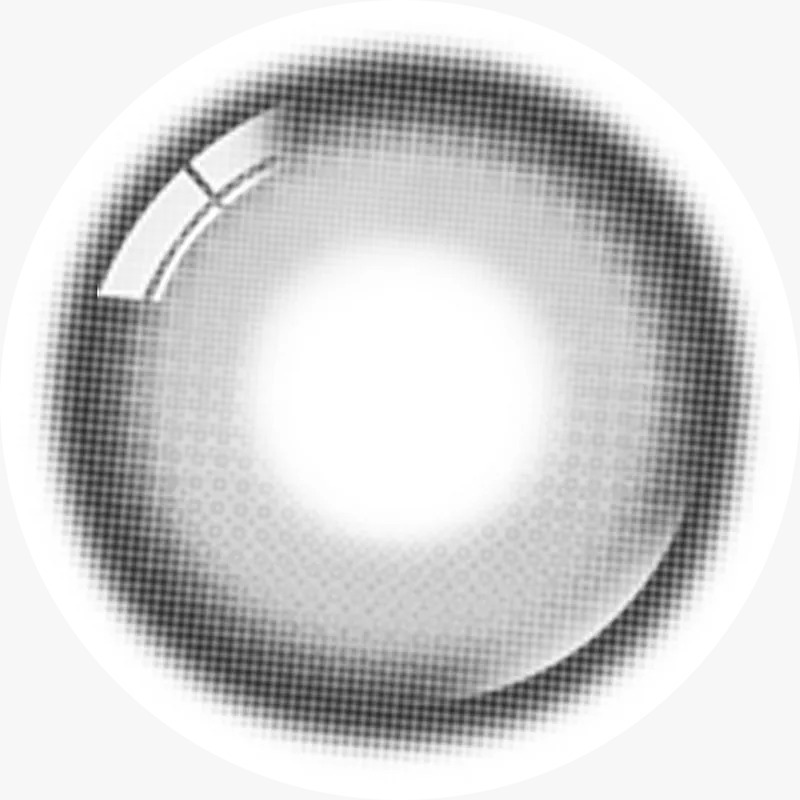 [13.6mm] Lenbling Large Pureble 1 Month Ash Gray｜月拋彩妝隱形眼鏡｜每盒2片