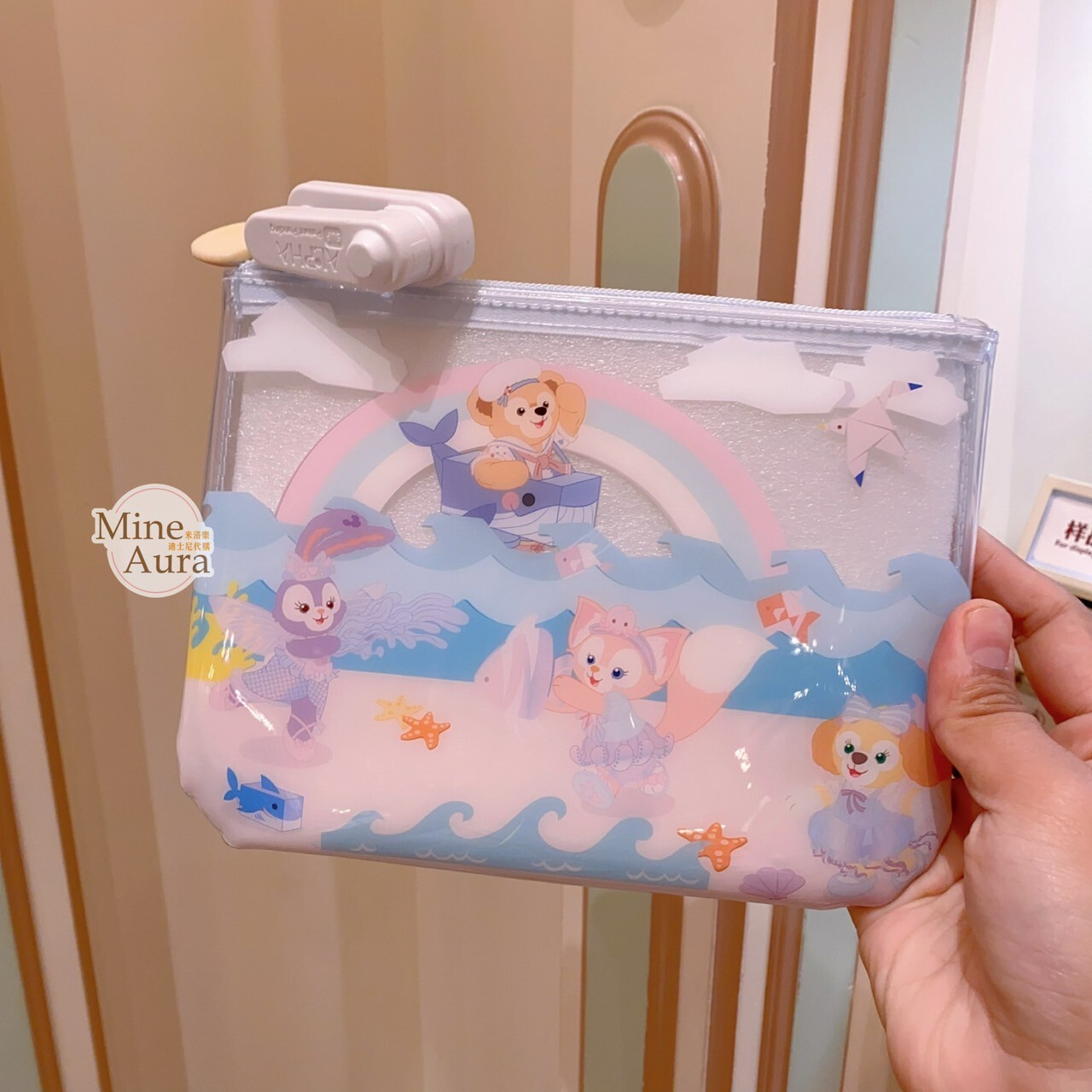 2025 夏日派對 達菲 Duffy 與好友們 圖案 文具 收納袋 化妝袋 -上海迪士尼樂園