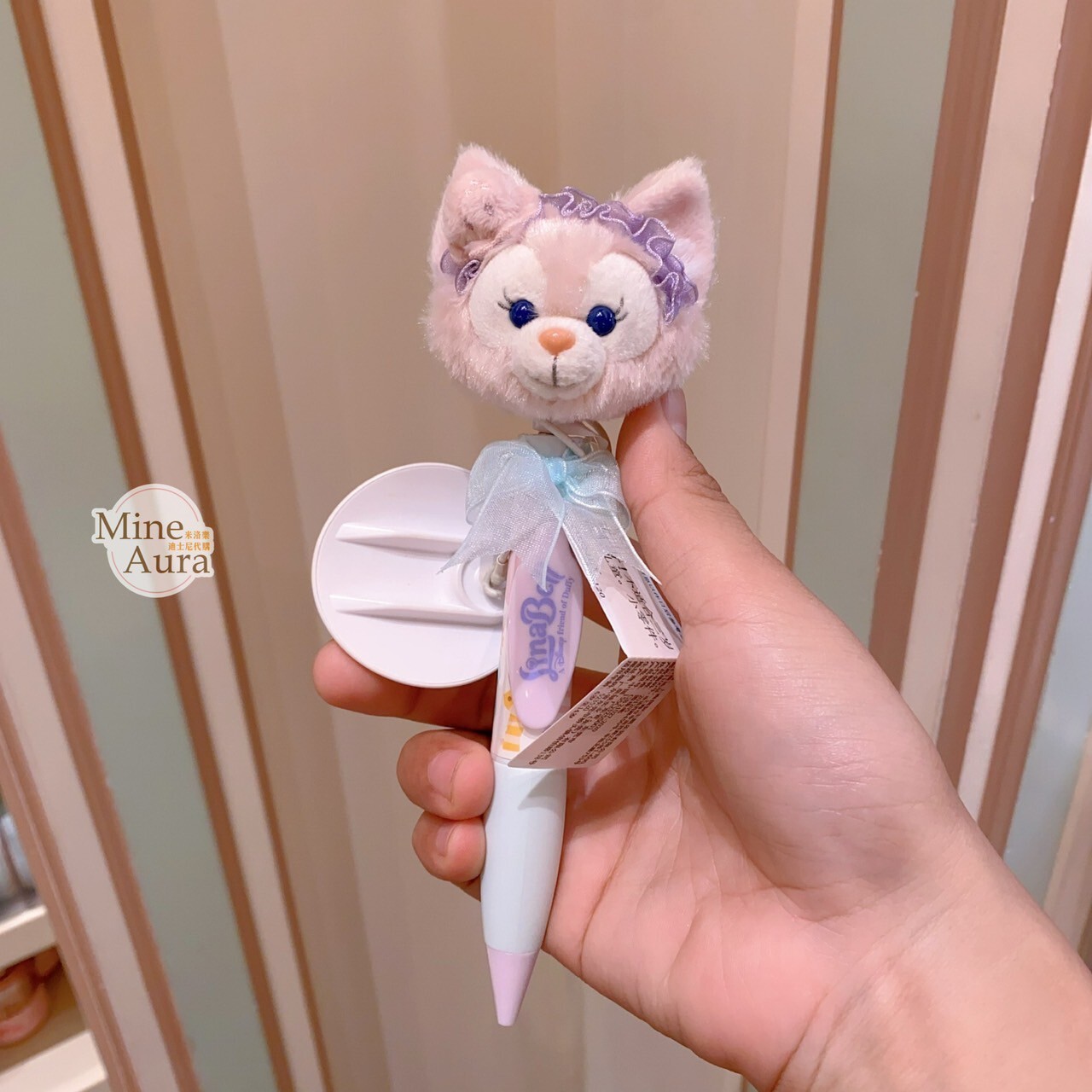 2025 夏日派對 達菲 Duffy 與好友們 玲娜貝兒 Lina bell 絨毛大頭搖頭 圓珠筆 -上海迪士尼樂園