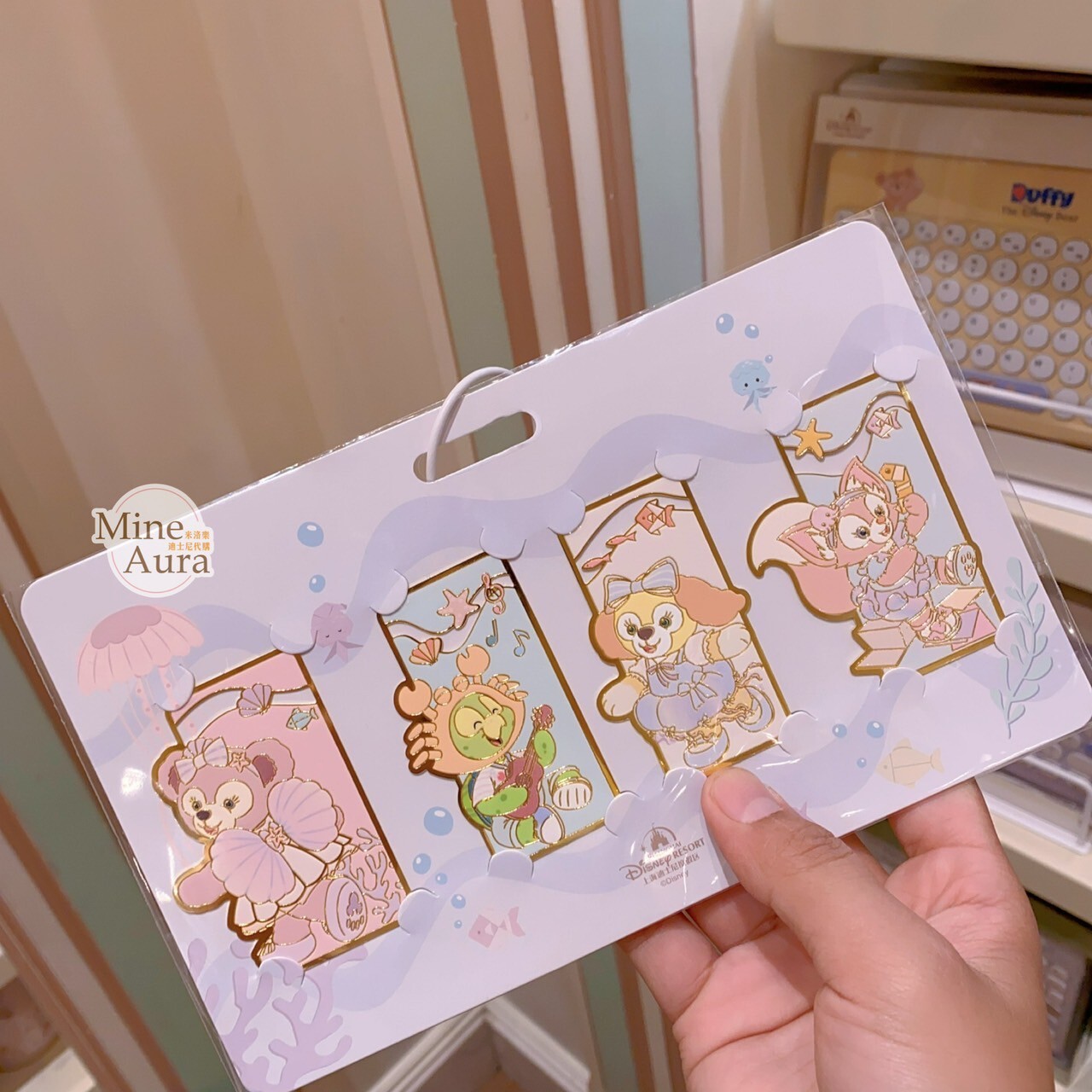 2025 夏日派對 達菲 Duffy 與好友們 造型 金屬書籤 文具用品 -上海迪士尼樂園