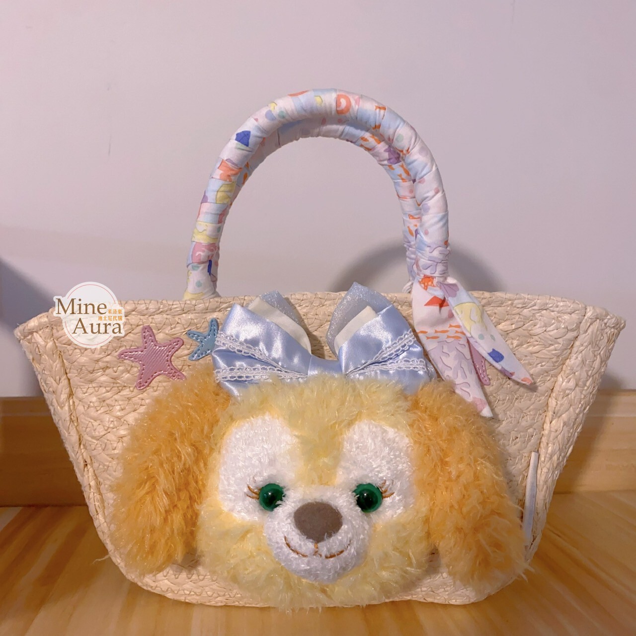 2025 夏日派對 達菲 Duffy 與好友們 可琦安 餅乾 CookieAnn 絨毛大頭造型 草編包 手提包 -上海迪士尼樂園