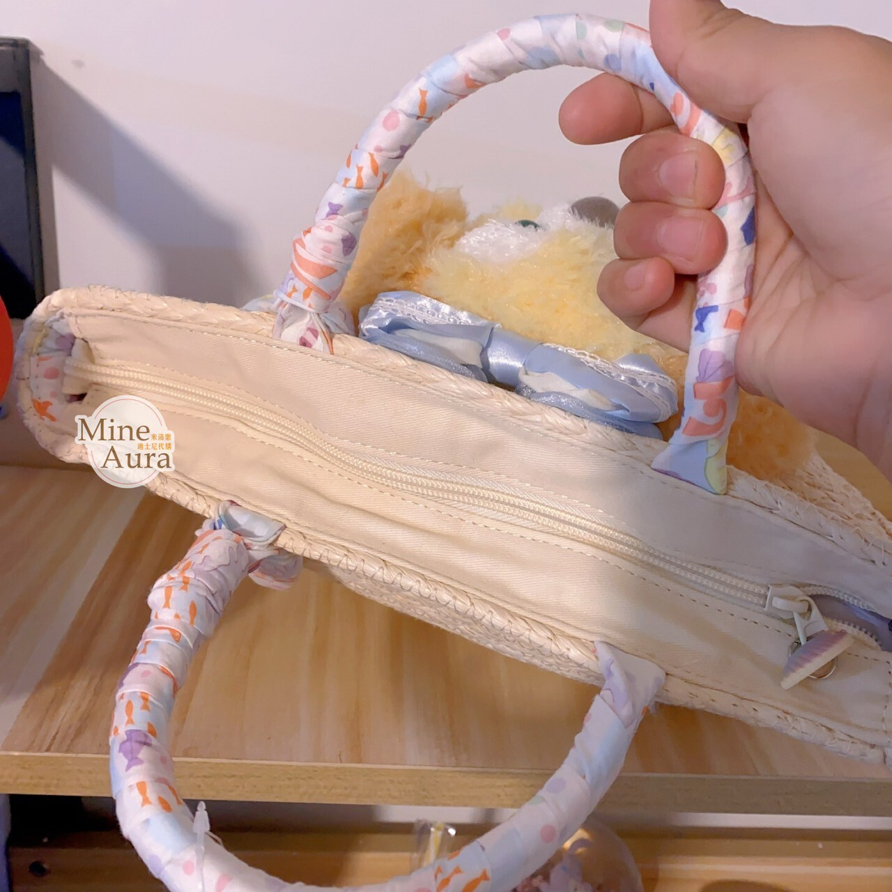 2025 夏日派對 達菲 Duffy 與好友們 可琦安 餅乾 CookieAnn 絨毛大頭造型 草編包 手提包 -上海迪士尼樂園