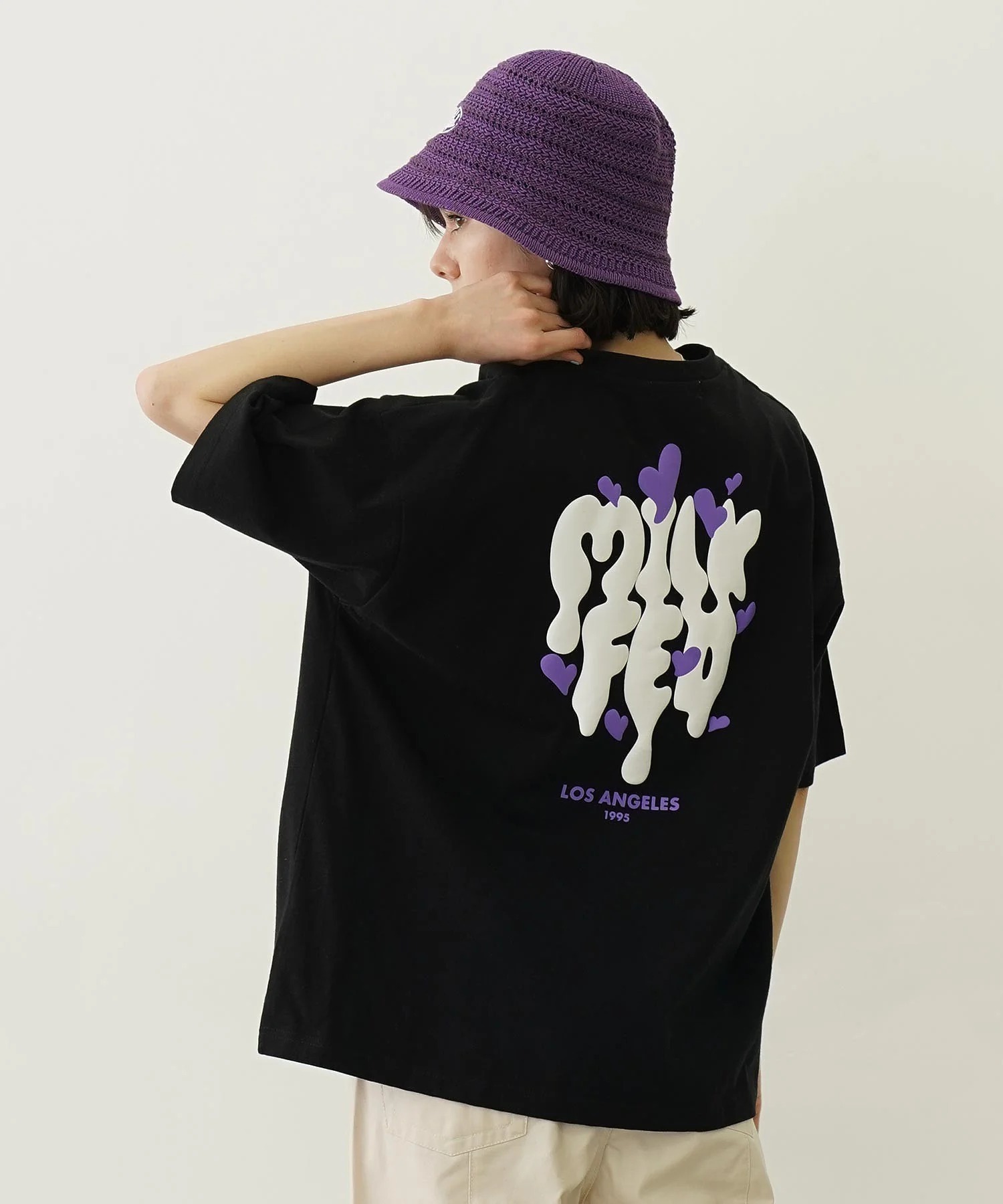 Milkfed MELT LOGO WIDE S/S TEE