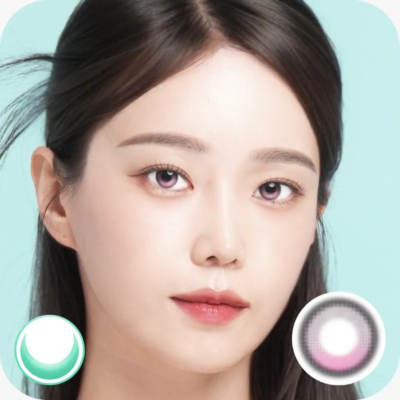 [13.4mm] Lenbling Pureble 1 Month Pastel Pink｜月拋彩妝隱形眼鏡｜每盒2片