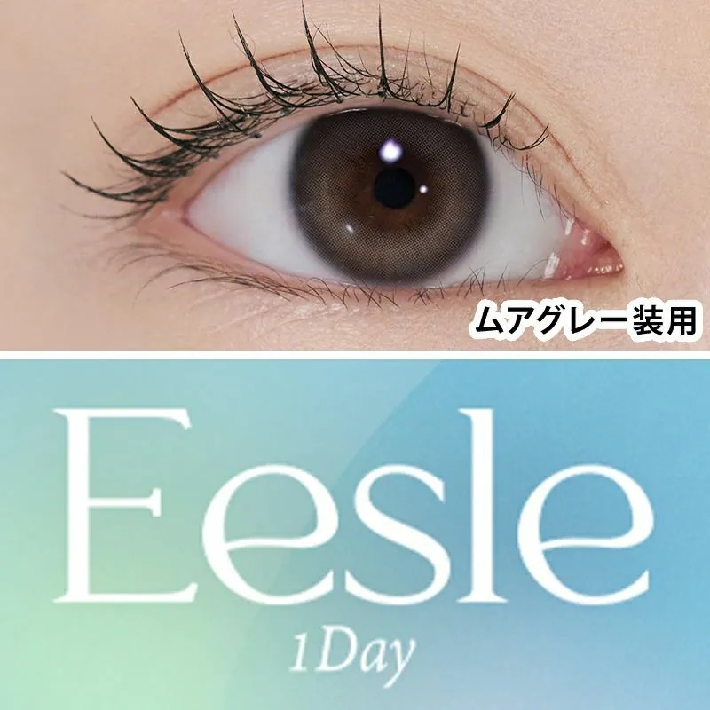[日本限定色] I-DOL Eesle 1 Day Mua Gray｜日拋彩妝隱形眼鏡｜每盒10片