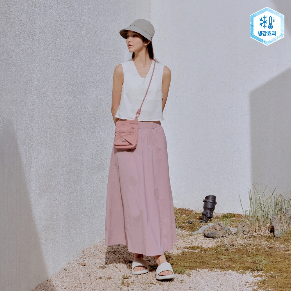 【現貨】snow peak Cooling Root Flare Long Skirt 刺繡logo 涼感 A字 圓裙 長裙 S25MWRSK61