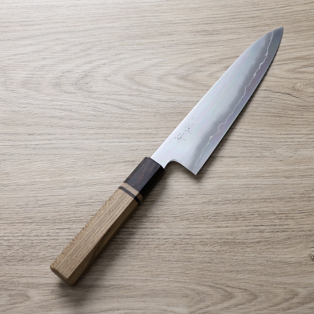 佐海 中川x明神 牛刀 210mm 銀三鋼 浮雲