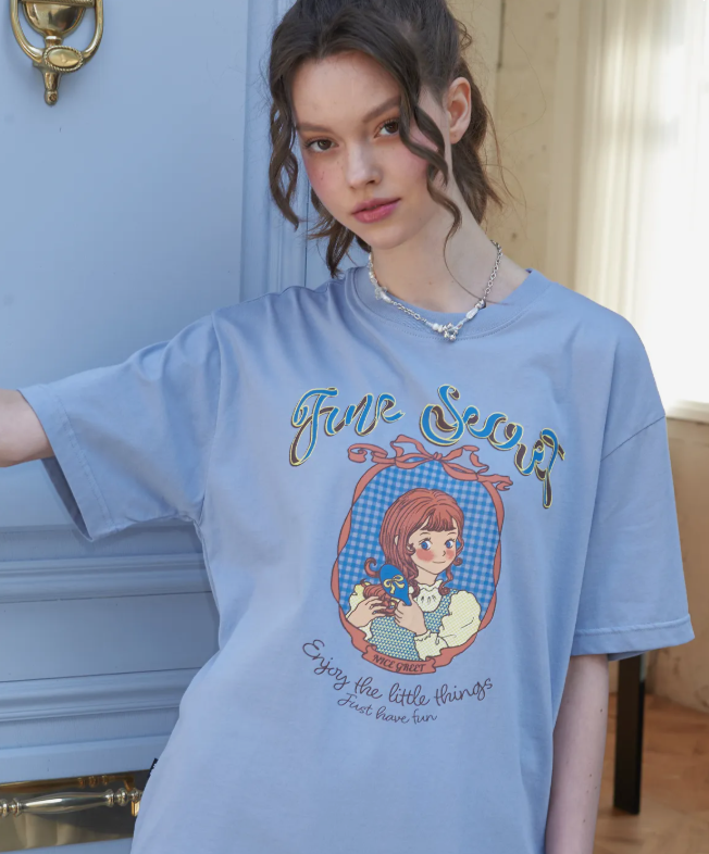 CPGN STUDIO / Secret Girl Short T-shirt / blue / JUL25