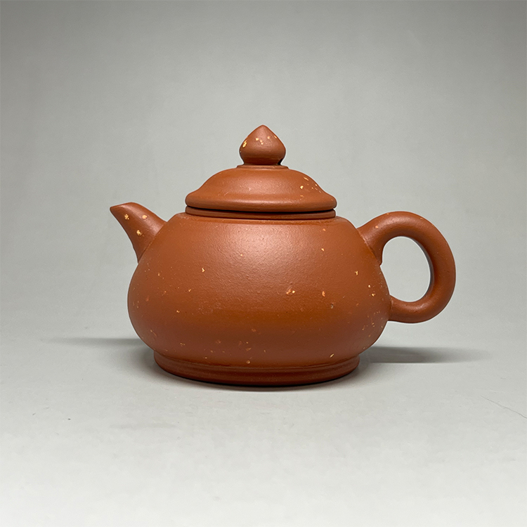 高麗大理石製 壺 81251.2 茶香自在】一九九零年代高志娟製玉笠鋪紅泥壺一廠壺紫砂壺120C.C.