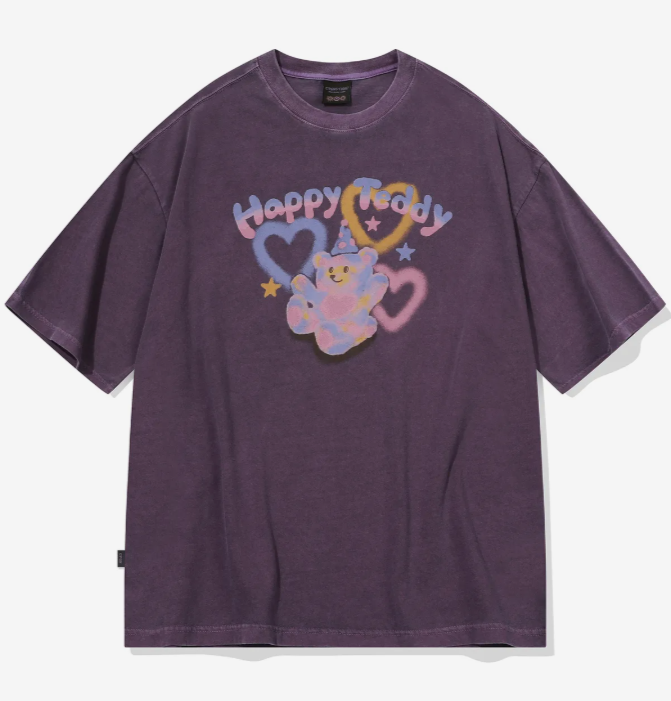 CPGN STUDIO / BlushTeddy Pigment Short T-shirt / Purple / JUL25