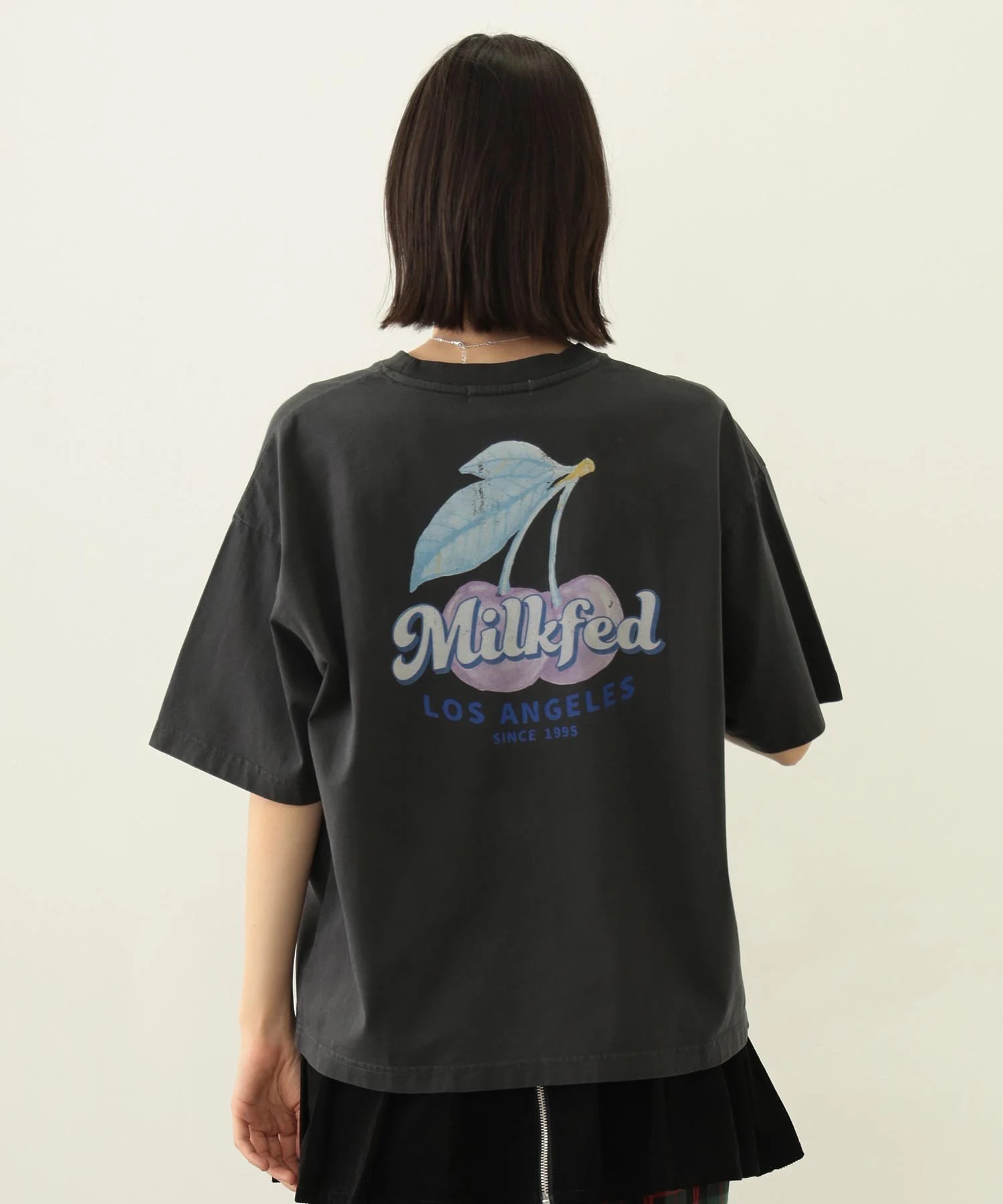 MILKFED. FRESH CHERRIES WIDE S/S TEE