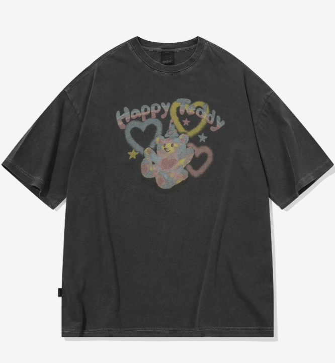 CPGN STUDIO /BlushTeddy Pigment Short T-shirt / smoke black / JUL25