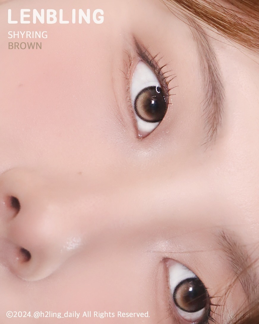 Lenbling ShyRing 1 Month Choco｜月拋彩妝隱形眼鏡｜每盒2片