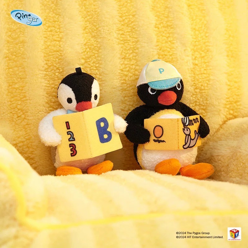 PINGU 企鵝家族 讀書系列 毛絨吊飾