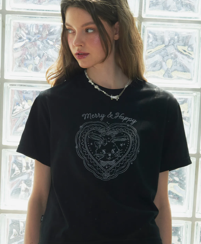 CPGN STUDIO / Merry Happy Crop Tea / black / JUL25