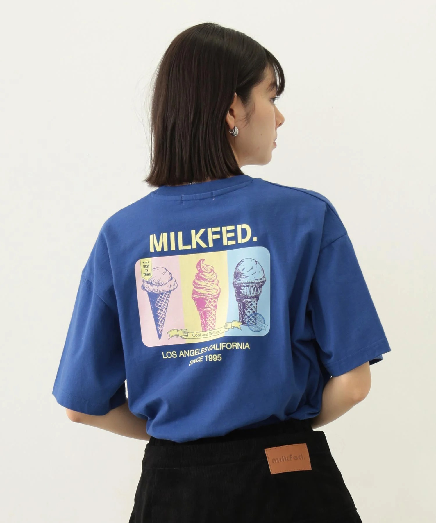 MILKFED. TRIPLE ICE CREAM WIDE S/S TEE