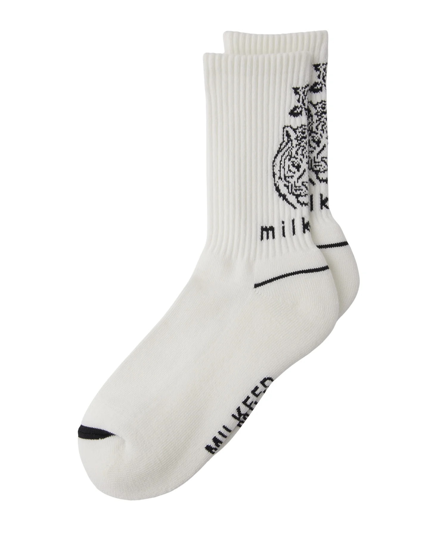 MILKFED. TIGER JACQUARD SOCKS