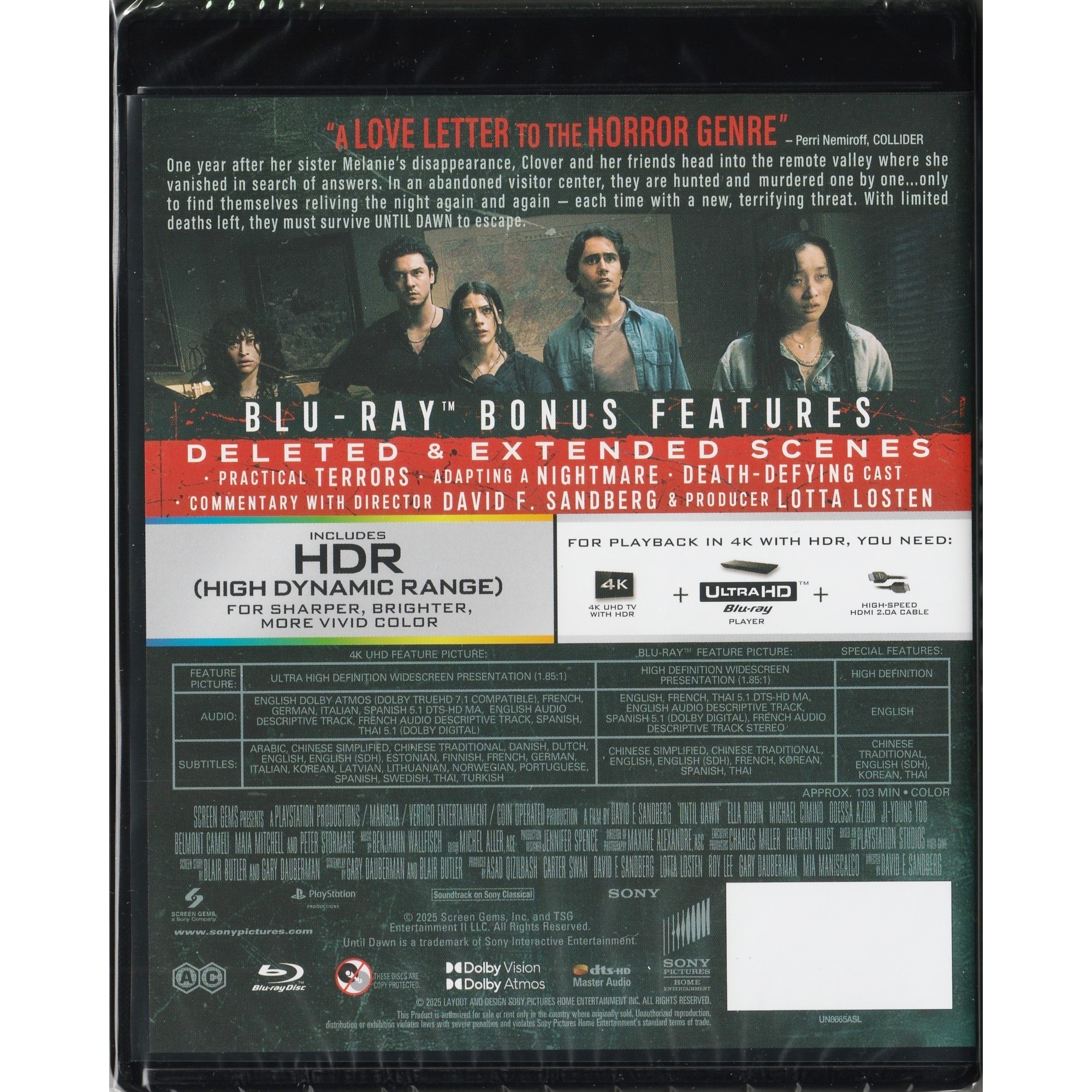 Until Dawn 死亡輪迴 (2025) (4K Ultra HD + Blu-ray) [訂貨]