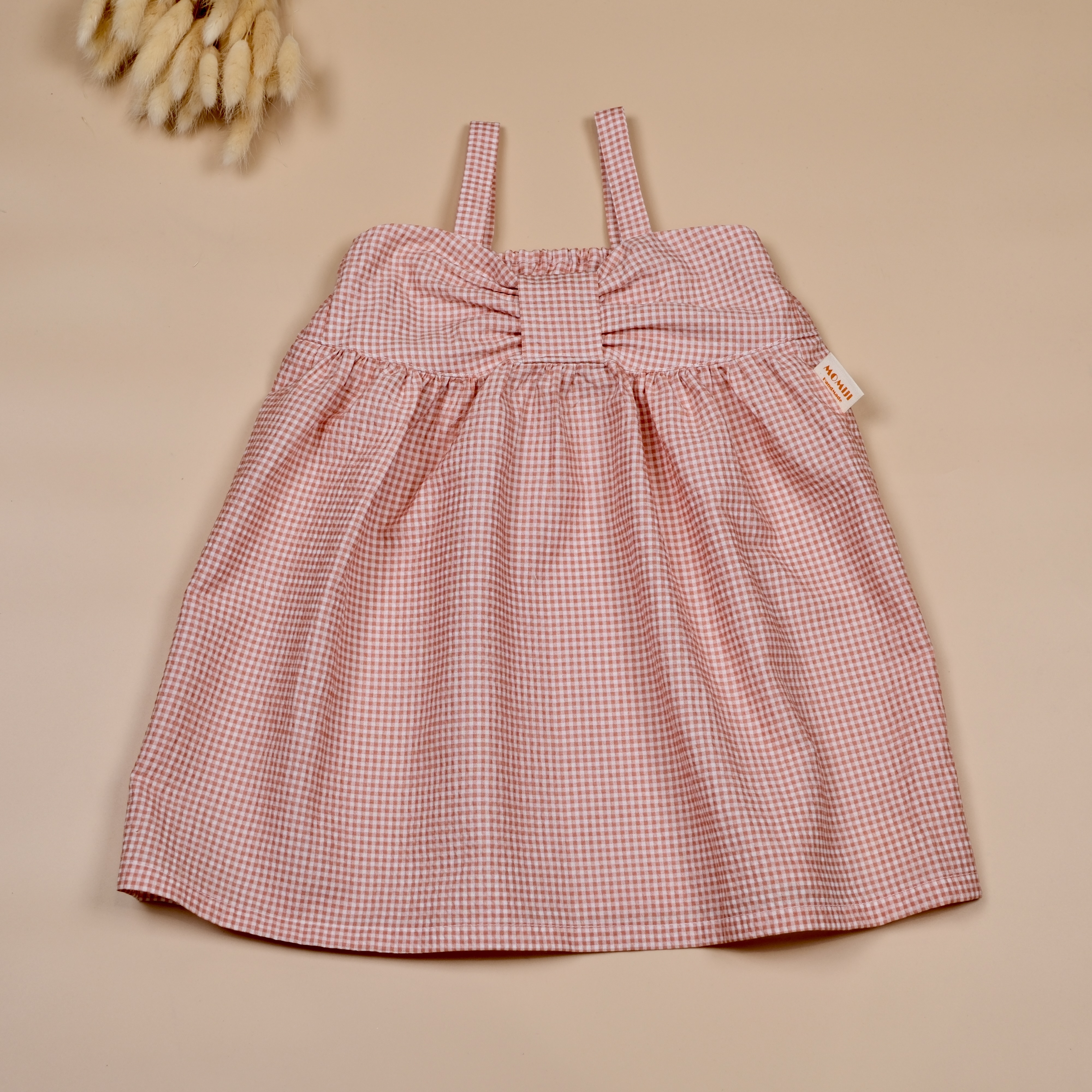 夏日泡泡糖 ෆ 莓粉泡泡 ෆ 細肩吊帶洋裝