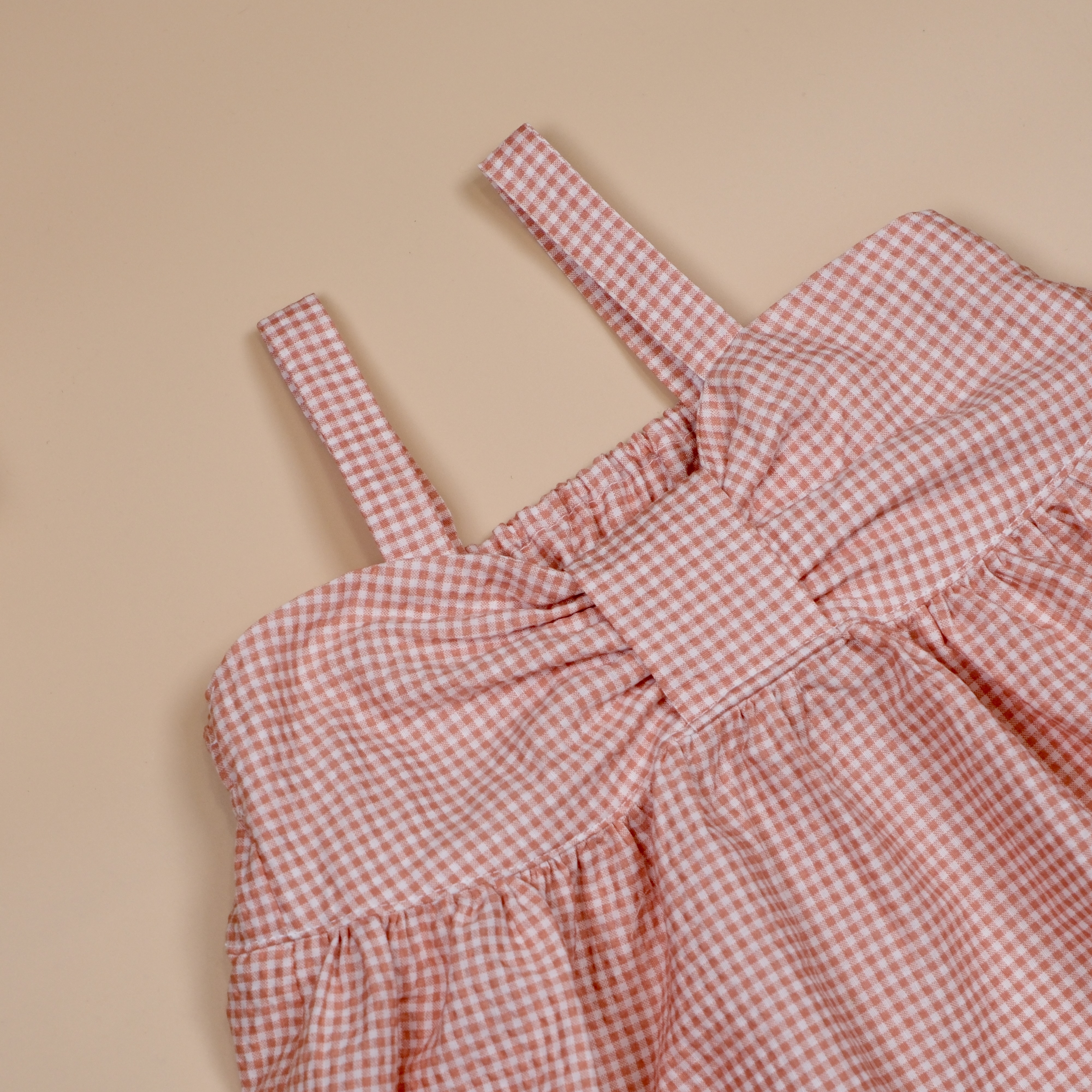 夏日泡泡糖 ෆ 莓粉泡泡 ෆ 細肩吊帶洋裝