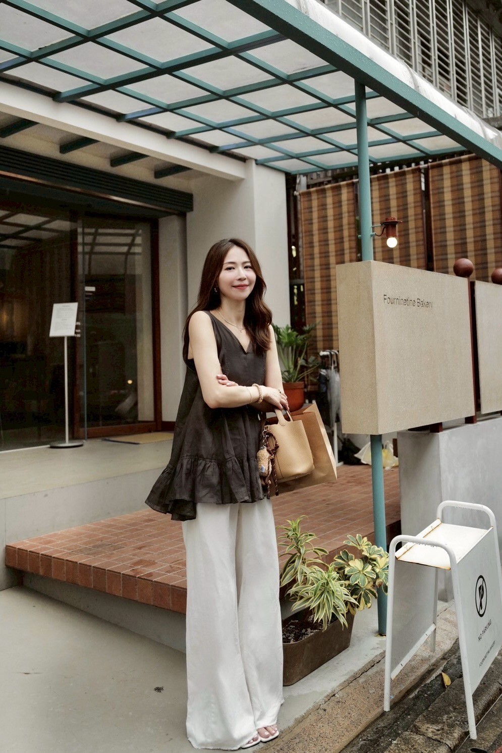 (現貨) 多way後綁帶傘狀荷葉長版背心 J42 #winnie清單