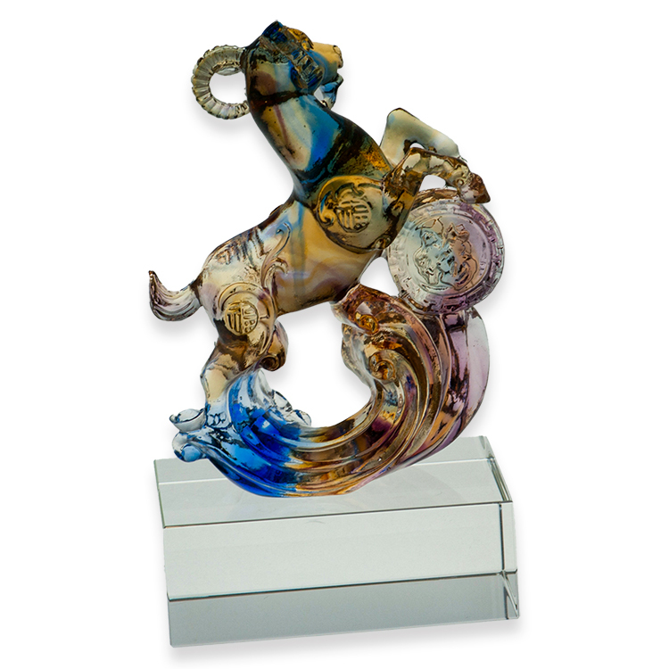 鹿港窯居家開運 琉璃珍藏 小福羊 擺飾|傳承文化的璀璨藝術與吉祥祝福