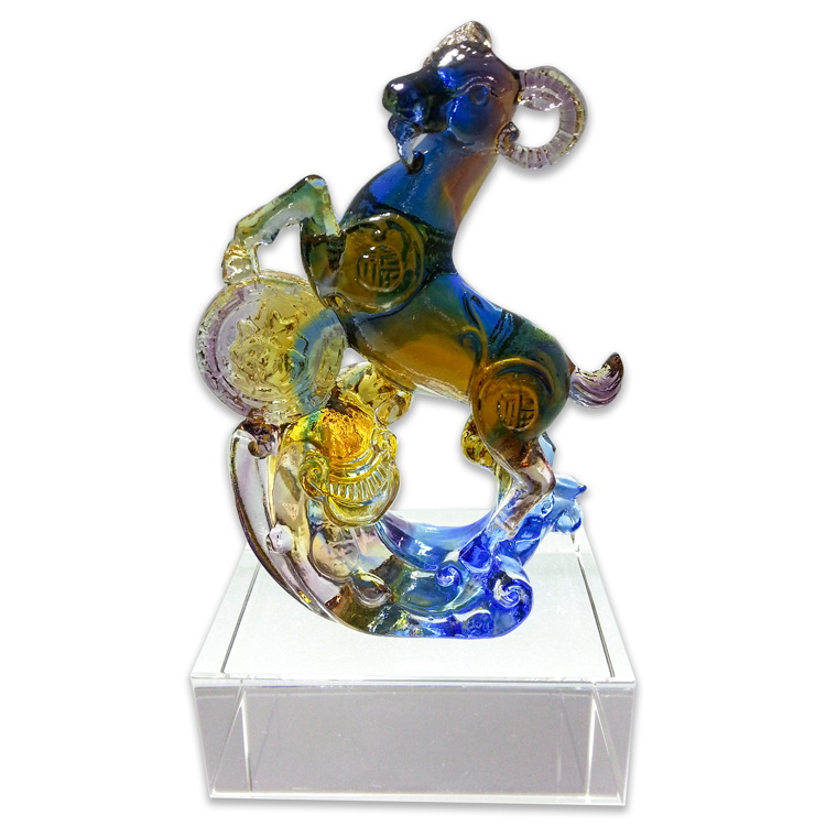 鹿港窯居家開運 琉璃珍藏 小福羊 擺飾|傳承文化的璀璨藝術與吉祥祝福