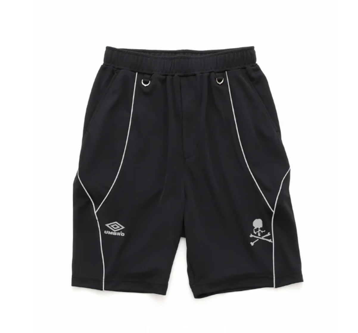 2025SS UMBRO X MASTERMIND WORLD JAPAN MMJ SS GAME SHORTS 聯名 骷髏 短褲 球褲 現貨 MW25C14-PA107