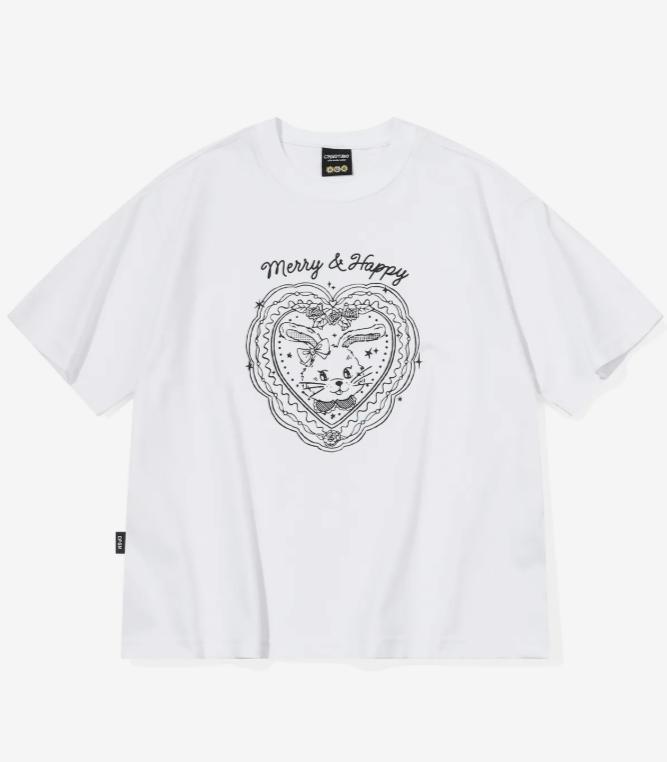[CPGN STUDIO]★25SS★韓国人気★MERRY HAPPY CROP TEE S8bc96d6e5a7f48be8491b8618a991