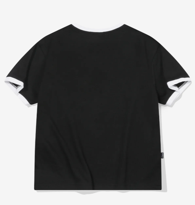 CPGN STUDIO / The Limit CROP Ringer short T-shirt / black / JUL25