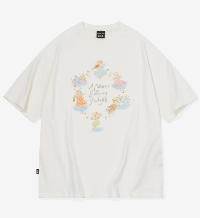 【CPGN STUDIO】25SS★ DTP Angels Short Sleeve Tee CPGN STUDIO / DTP Angels 天使短袖T恤/ 奶油白/ JUL25