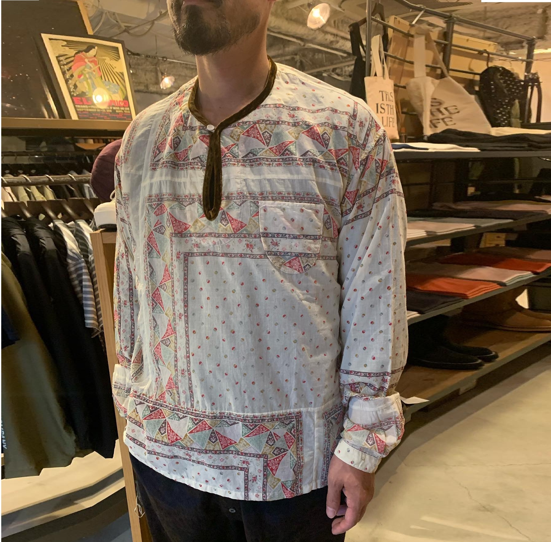 ON SALE: VISVIM TUNIC P.O PATCHWORK (NATURAL DYE 天然染) - GREY SIZE 3 IN STOCK NOW (現貨發售中)