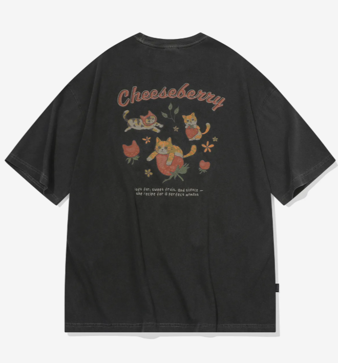 CPGN STUDIO / Cheese berry pigment short T-shirt / smokeblack / JUL25
