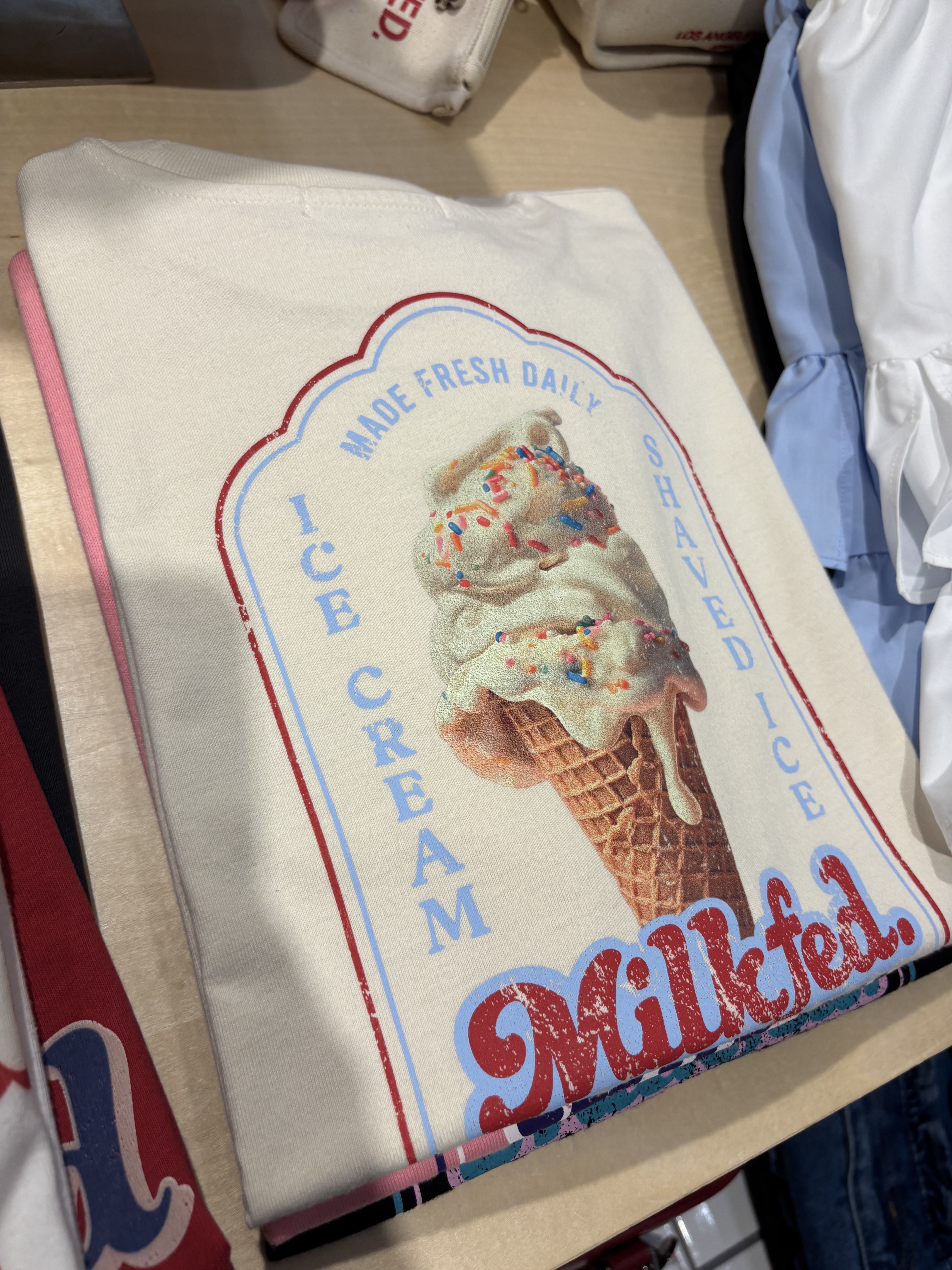MILKFED. ICE CREAM WIDE S/S TEE