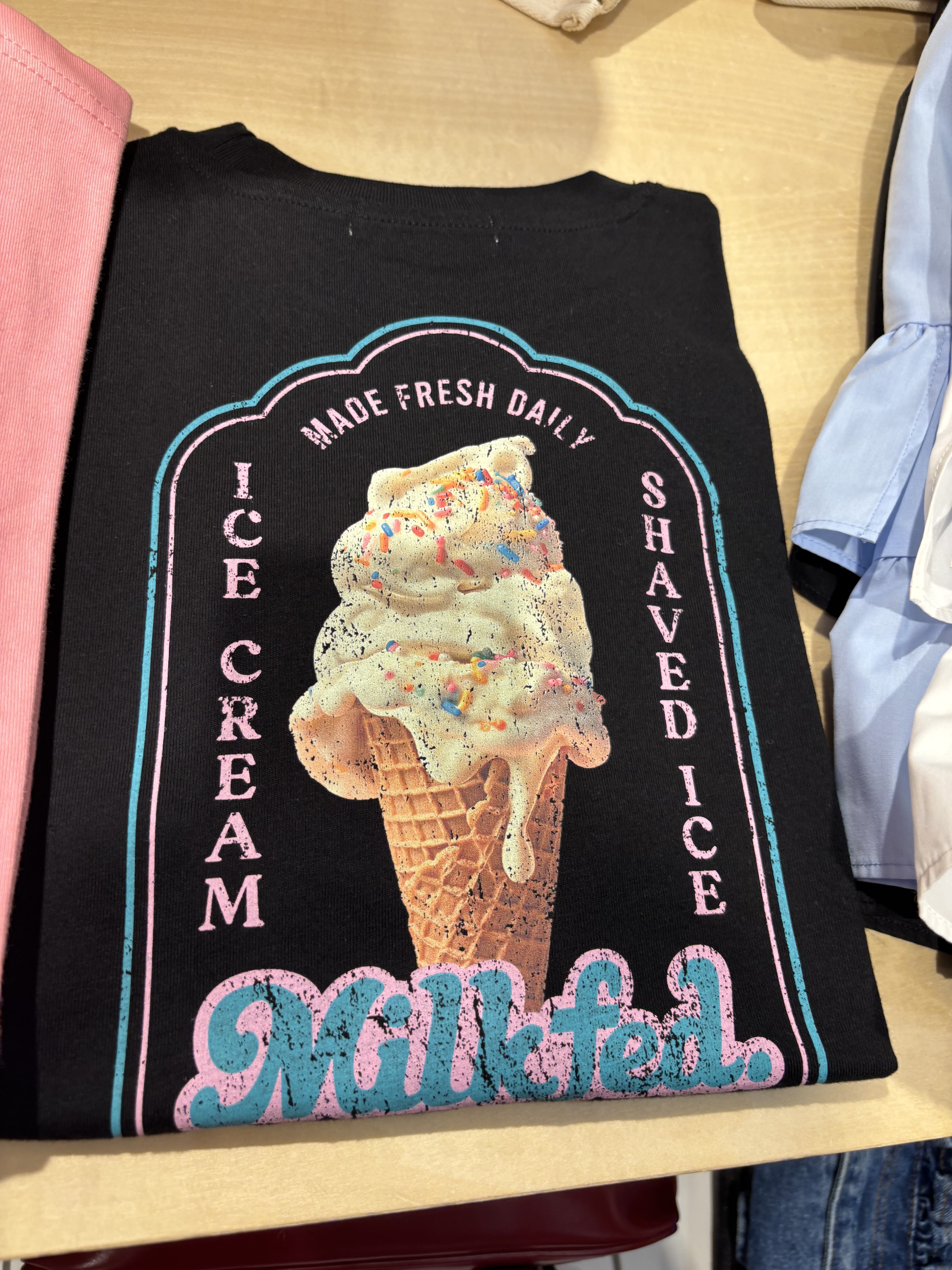 MILKFED. ICE CREAM WIDE S/S TEE