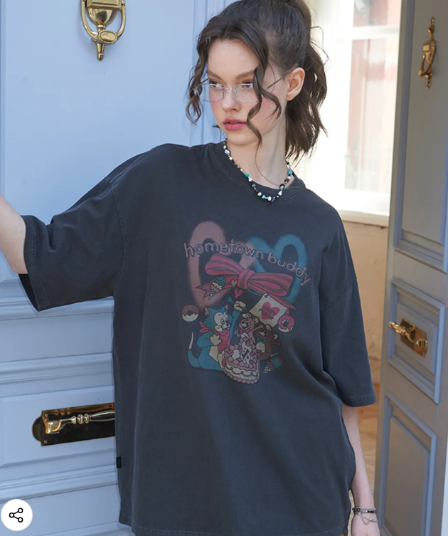 CPGN STUDIO / HometownBuddy short T-shirt / smokeblack / JUL25