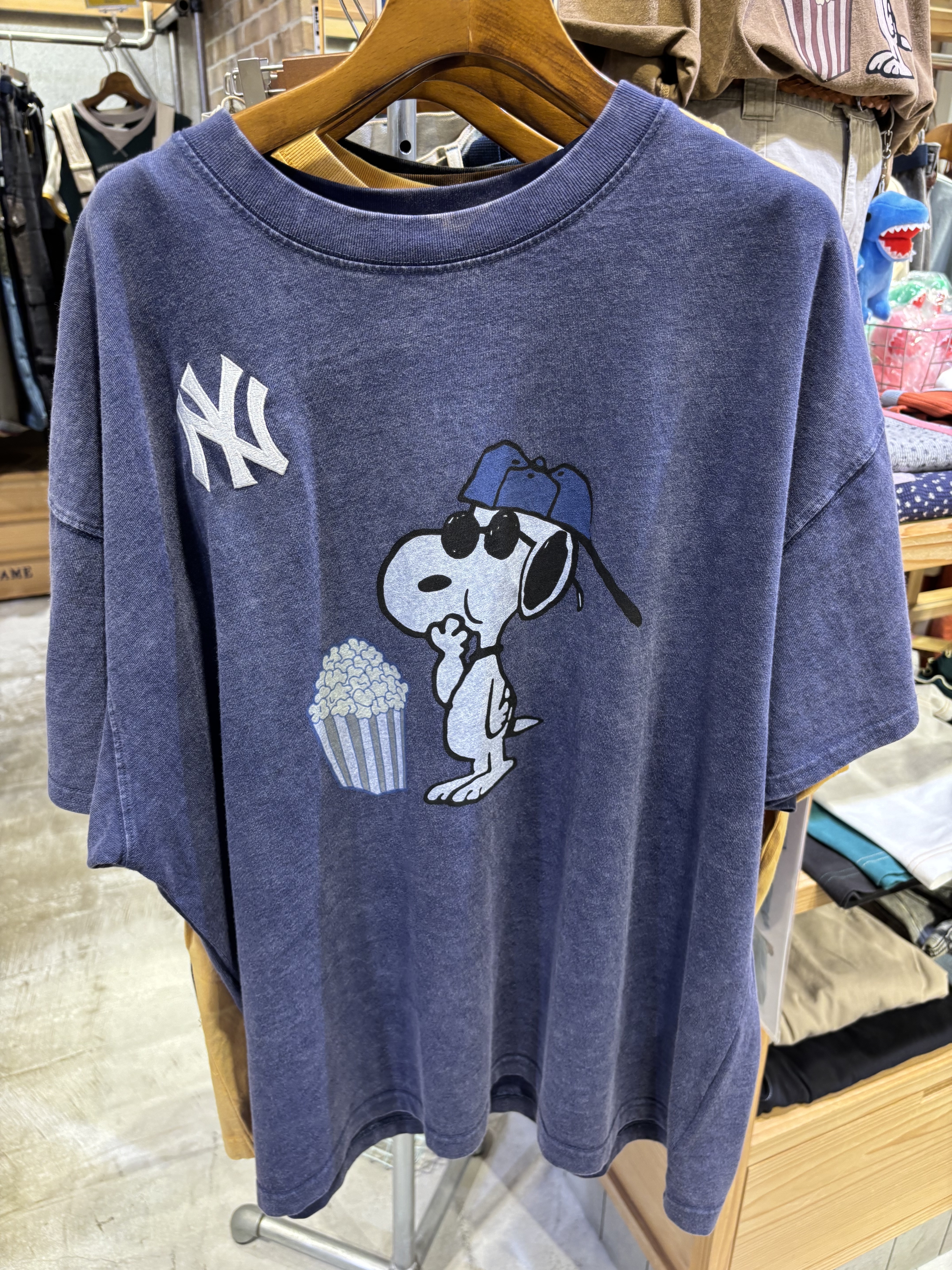 Double Name - MLB×PEANUTS POPCORN BIG TEE