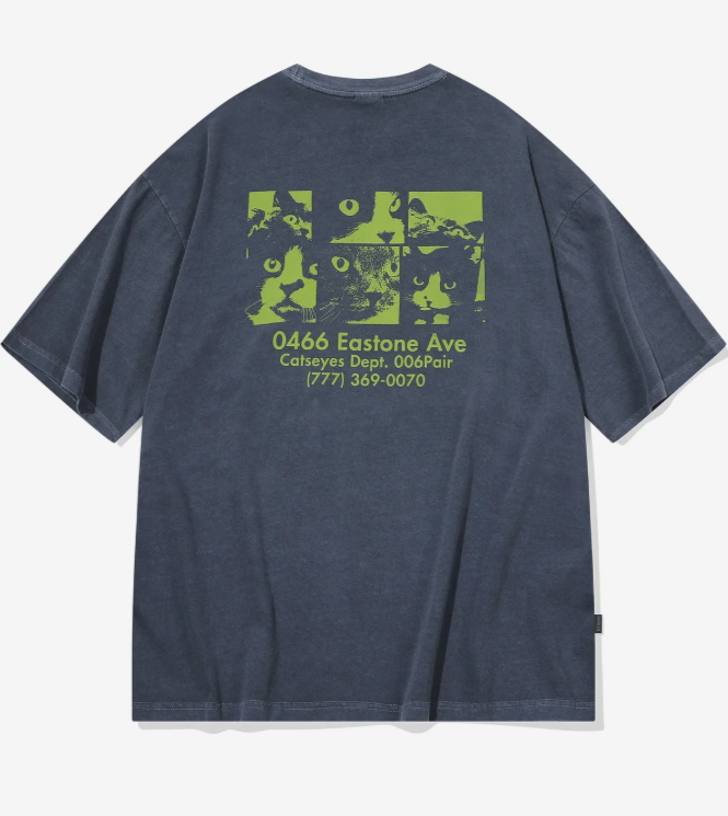 CPGN STUDIO / Cat's Eye Pigment Short T-shirt / Dark blue / JUL25