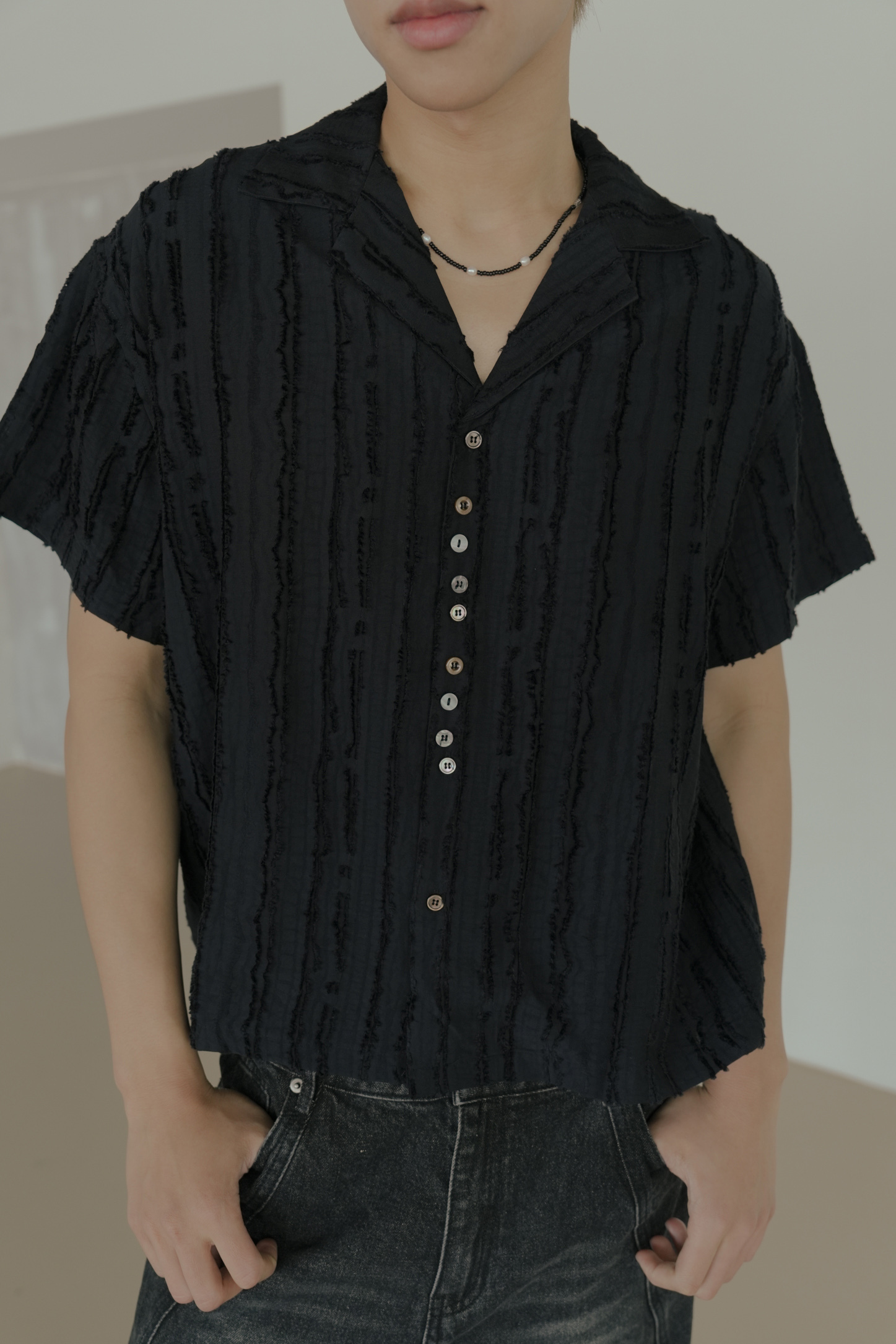 Uniq Damaged Short Sleeve Shirt #襯衫