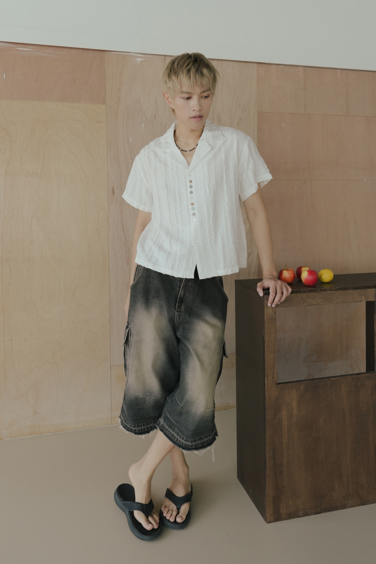 Uniq Damaged Short Sleeve Shirt #襯衫