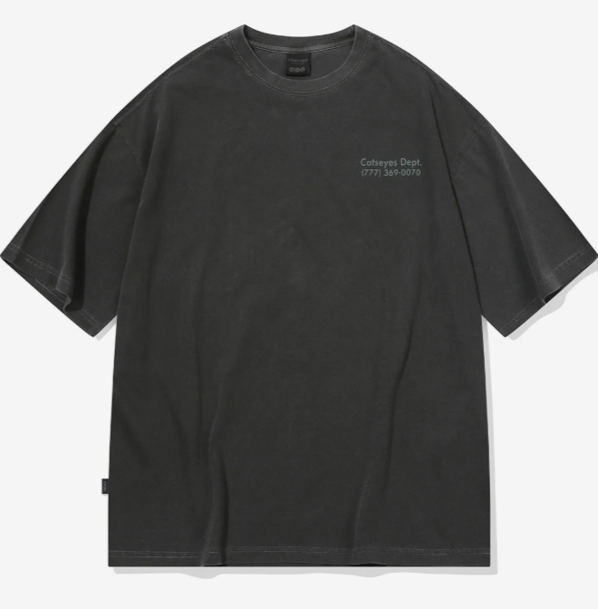 CPGN STUDIO / Cat's Eye Pigment Short T-shirt / smoke black / JUL25