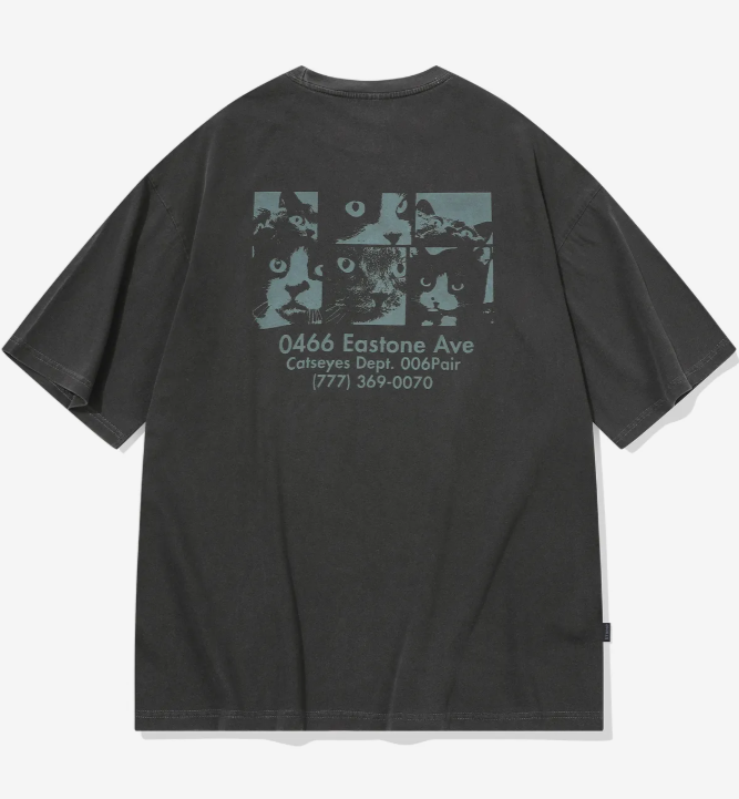 CPGN STUDIO / Cat's Eye Pigment Short T-shirt / smoke black / JUL25