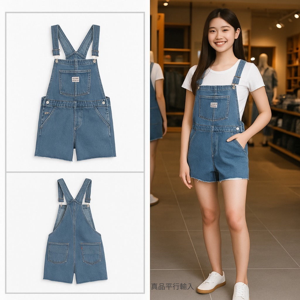 【預購】LEVIS Vintage G071007 女裝牛仔連身短褲