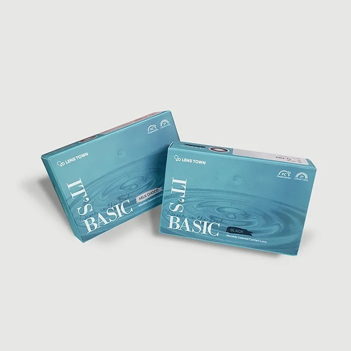 Lenstown It's Basic 1 Month Black｜月拋彩妝隱形眼鏡｜每盒2片