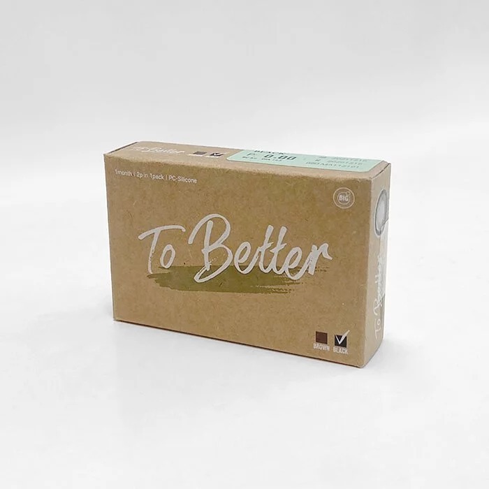 Lenstown ToBetter 1 Month Black｜月拋彩妝隱形眼鏡｜每盒2片