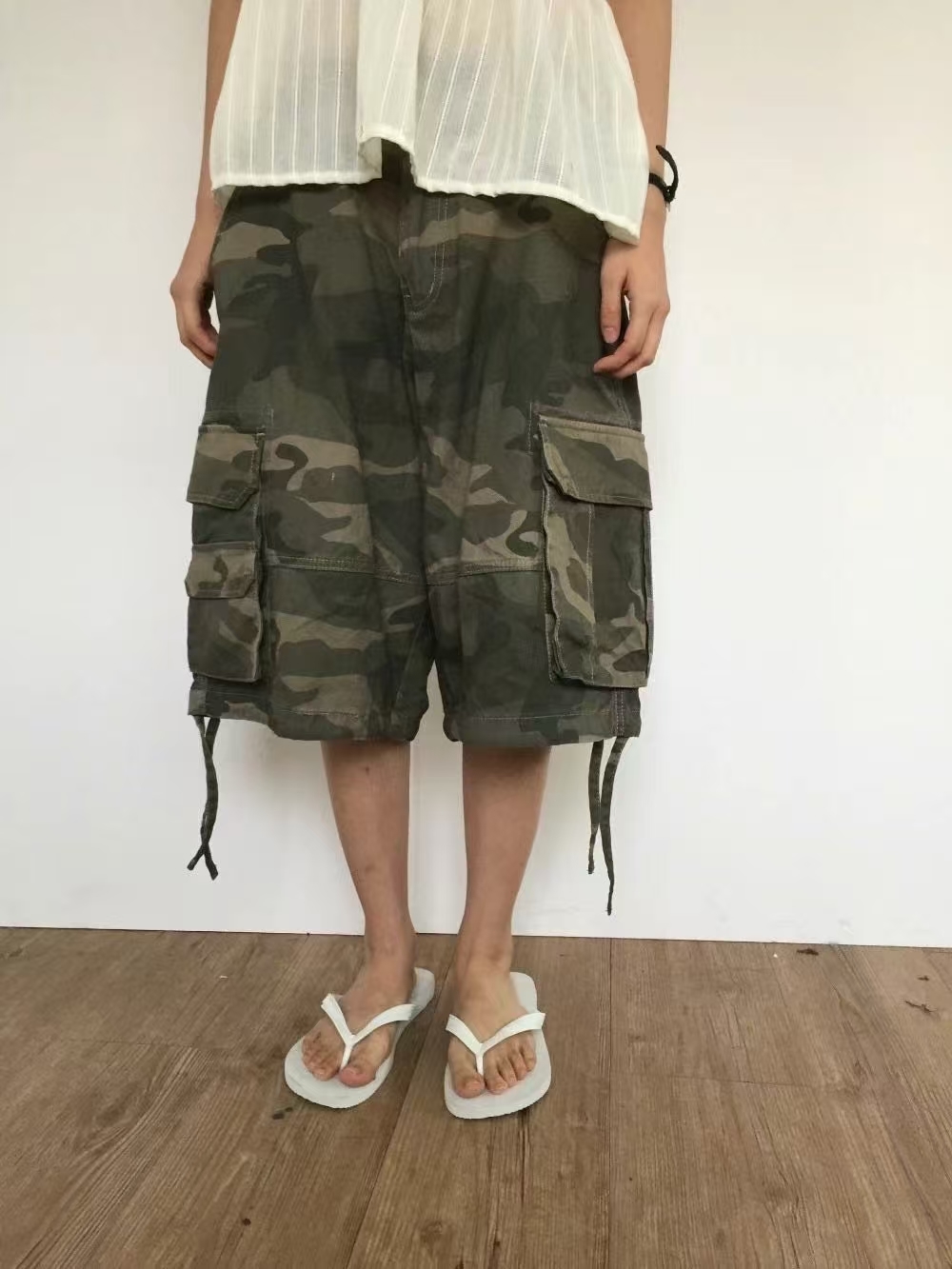 #ST002 迷彩工裝五分褲